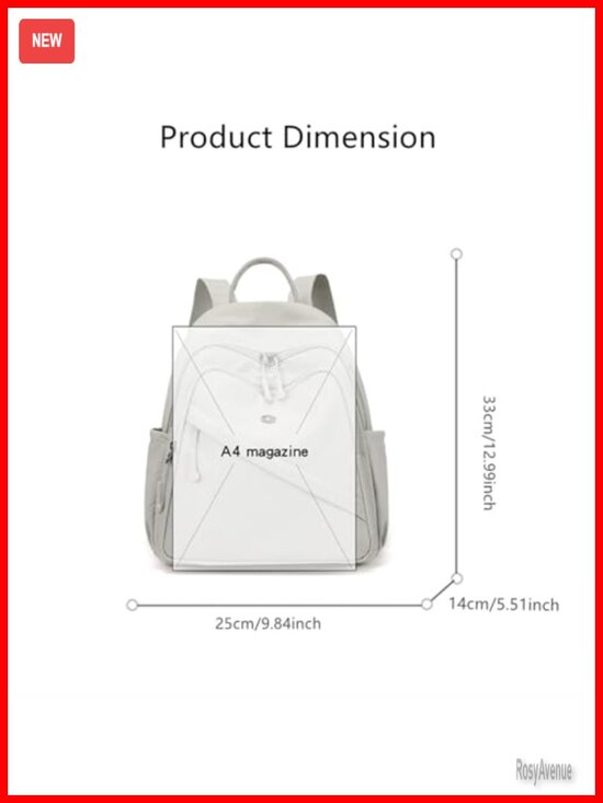 Mini Nylon Backpack Purse for Women, Lightweight Travel Daypack main image 5